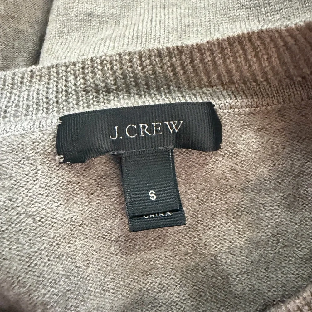 J. Crew Merino Wool Boxy Sweater - Mushroom